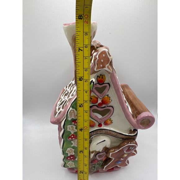 The Gingerbread cottage tea light candle holder Blue Sky Heather Goldmine. NWT - Picture 9 of 12